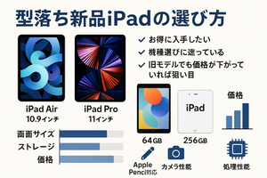 安心×コスパ重視で選ぶ！型落ち新品 iPad の上手な選び方とおすすめモデル