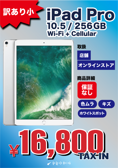 【訳あり・保証無し】iPad Pro 10.5インチ（2017年） Wi-Fi+Cellular 256GB